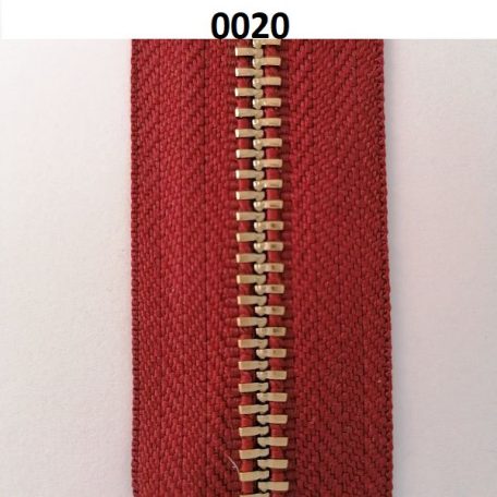 Fém #5 kétirányú cipzár VT-10 (T5 ) mindkét oldalán polírozott , arany 