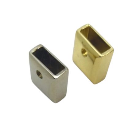  Szögletes cipzár végelzáró 10 mm nikkel
