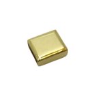  Szögletes cipzár végelzáró 10 mm arany