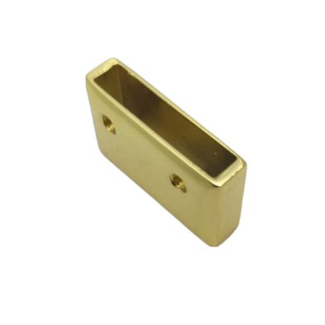  Szögletes cipzár végelzáró 20 mm arany