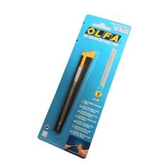 OLFA szakipari kés 180-BLACK , 9 mm pengével fémtokban 