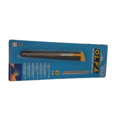 OLFA szakipari kés 180-BLACK , 9 mm pengével fémtokban 