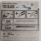 OLFA szakipari kés 180-BLACK , 9 mm pengével fémtokban 