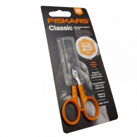 Fiskars olló Classik 9808 jobbos hajlított 10 cm