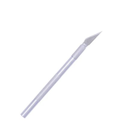 Szabászkés öntvény nyelű, 5 db acél pótkéssel