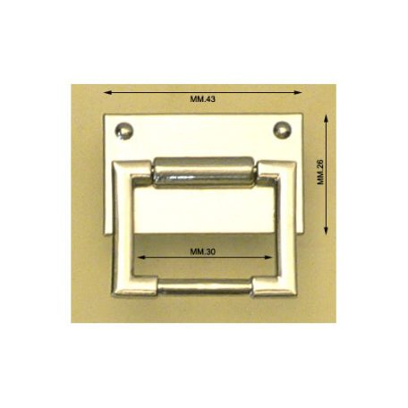 Fogótartó 43/26 × 30/20 pántartóval , arany