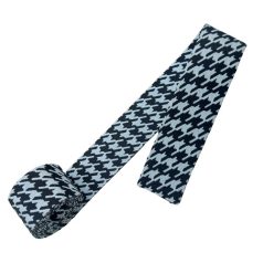   Matt 50 mm x 3 mm szövött heveder ,fekete-fehér tyúkláb mintás