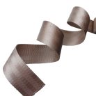 Sima fényes 40 mm x 2 mm szatén heveder , bézs