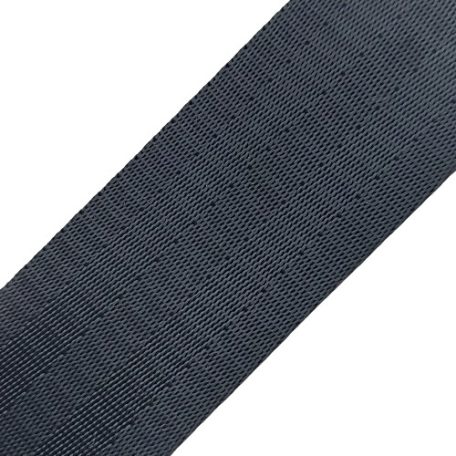 Sima fényes 40 mm x 2 mm szatén heveder , fekete