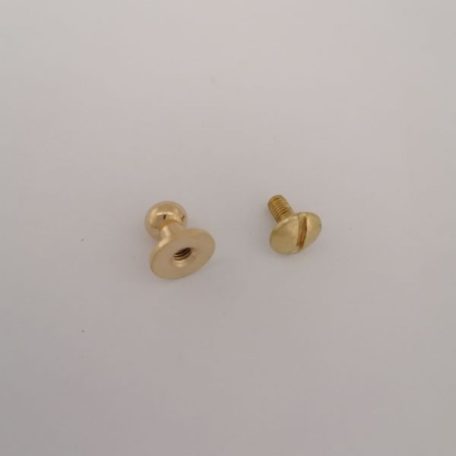 Pisztolygomb 6 mm , arany