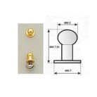 Pisztolygomb 6 mm , arany