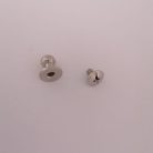 Pisztolygomb 6 mm , nikkel