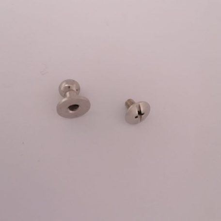 Pisztolygomb 6 mm , nikkel