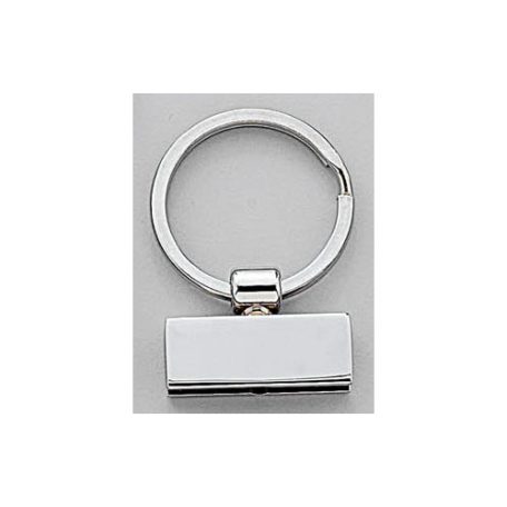 Kulcstartó 30 mm zamak , karikával , nikkel