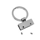 Kulcstartó 30 mm zamak , karikával , nikkel