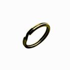 Kúlcskarika , préselt , 16 /20 mm , sárga antik