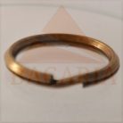 Kúlcskarika , préselt , 16 /20 mm , sárga antik