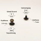 Pisztolygomb 6 mm , antik
