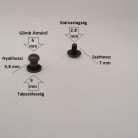 Pisztolygomb 6 mm , antik