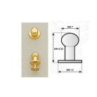 Pisztolygomb 7 mm , antik