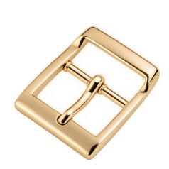 Trapéz zamak csat  30 MM x 45  , magasfényű arany