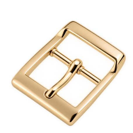 Trapéz zamak csat  30 MM x 45  , magasfényű arany