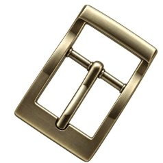 Trapéz zamak csat 30 MM x 55  , sárga antik