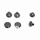 Övcsavar kerek 9 MM x 5 mm szár hossz , fekete nikkel