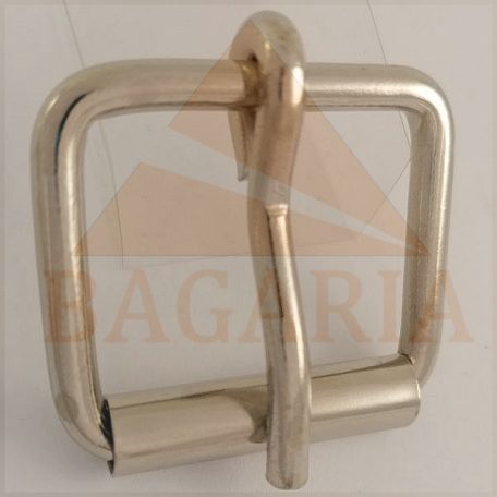 Pertgőscsat , hegesztett , nikkel , vasalapú   31 mm x 25 mm x 4,2 mm
