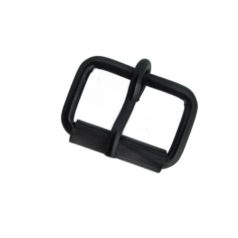 Pergős csat , 26 MM X 15 X 3,2  vasalapú, fekete matt