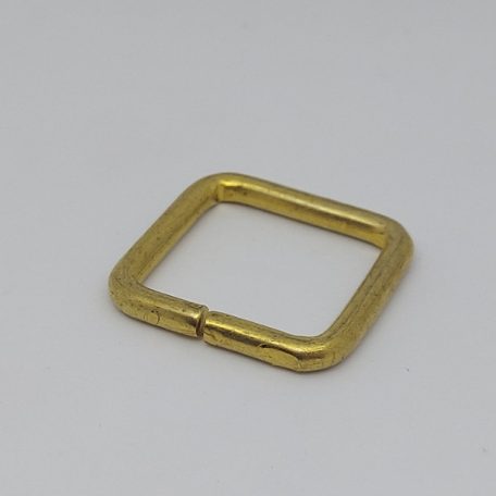 Fogótartó bújtató 25 MM x 24 x 4 ,nyitott , vasalapú , antik réz 