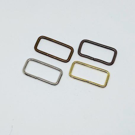 25  MM  x 10 x 2,2 Bújtató vagy fogótartó  , drót , nyitott , szögletes