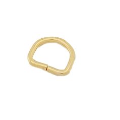 Félkarika 16 MM x 12 X 3 mm , vasalapú nyitott , arany