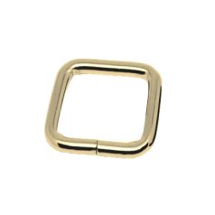   20 MM x 20 x 3,5 fogótartó bújtató , vasalapú , nyitott , arany