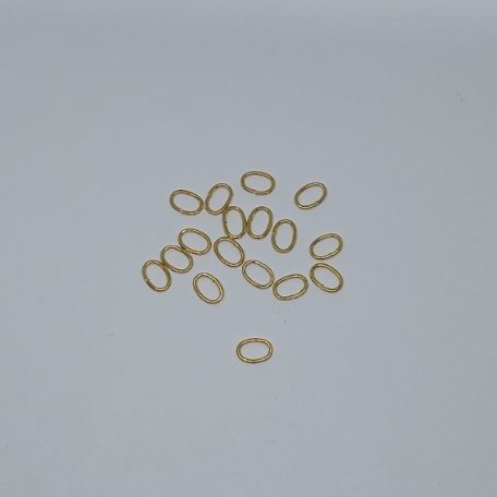  6 MM x 4 x 0,9 Bújtató , drót , nyitott , arany  