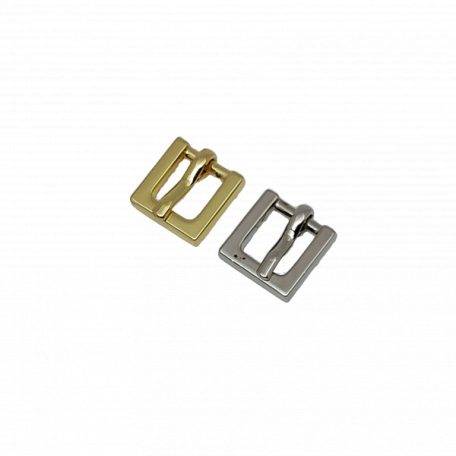 Lapos szögletes csat , 10 MM , arany