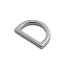 Lapos D karika zamak  25 MM x 16 x 4  nikkel