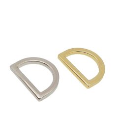 Lapos D karika zamak  25 MM x 16 x 4  arany