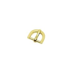 Lapos D alakú csat 10 mm ,arany