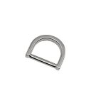 Lapos D-karika zamak 15 MM x 13 x 2,5 , nikkel