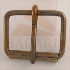   Pergőscsat , hegesztett ,  sárga antik szinü   40 MM x 28 mm x 4,2 mm