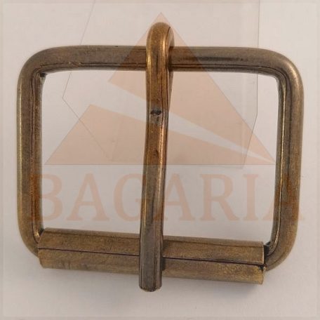 Pergőscsat , hegesztett ,  sárga antik szinü   40 MM x 28 mm x 4,2 mm