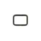 20 MM x 15 x 2,5 Bújtató vagy fogótartó , drót , nyitott , szögletes fekete nikkel