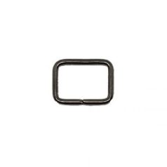   20 MM x 15 x 2,5 Bújtató vagy fogótartó , drót , nyitott , szögletes fekete nikkel