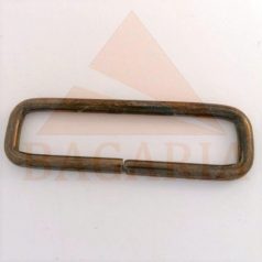   40 MM x 8 x 2,8 Bújtató vagy fogótartó , drót , nyitott , szögletes arany,antik,nikkel és fekete nikkel szinekben