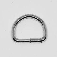 D karika vasalapú , nyitott , nikkel 25 MM x 20 x 4 