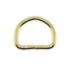 D karika vasalapú , nyitott , arany 25 MM x 20 x 4 