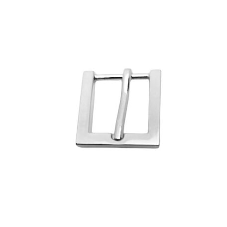 Lapos szögletes csat 20 MM nikkel