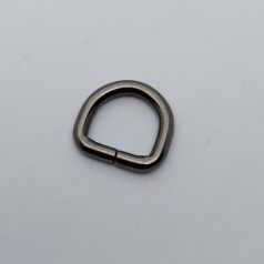 D karika nyitott 15 MM x 4 , fekete nikkel