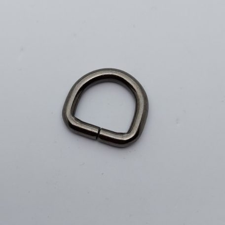 D karika nyitott 15 MM x 4 , fekete nikkel